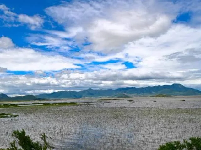 Potret mengeringnya danau Cuitzeo. (Sitquije)