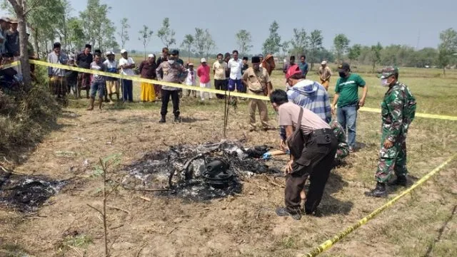 Maling Motor Dibakar Hidup-hidup