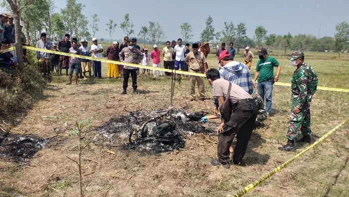 Maling Motor Dibakar Hidup-hidup