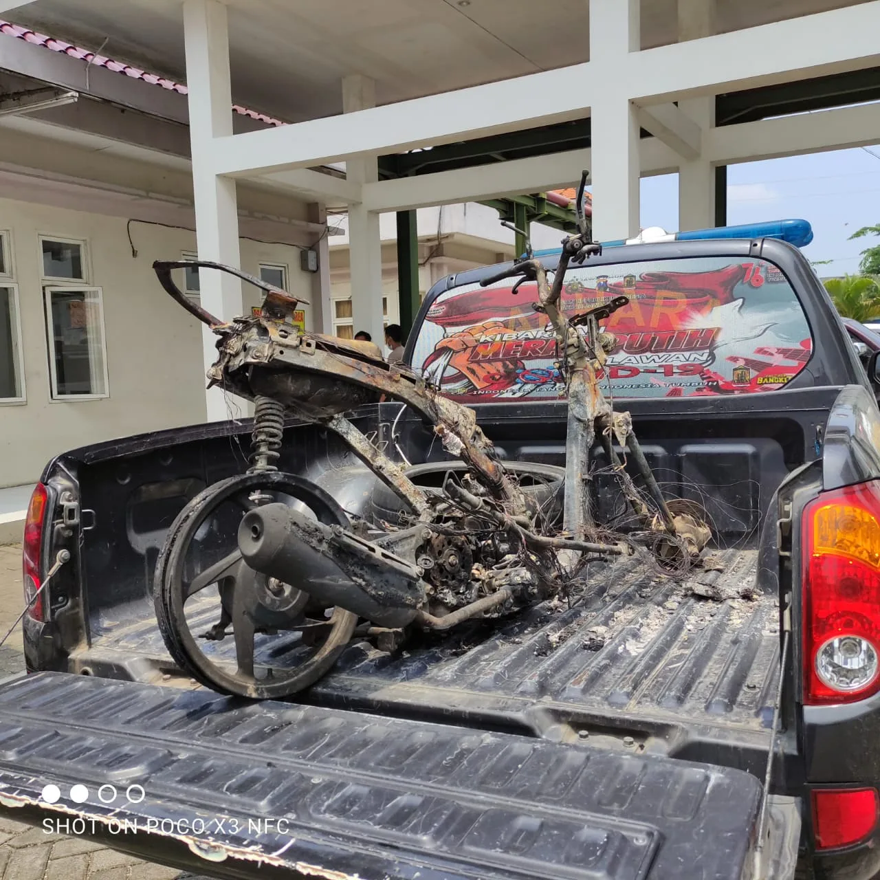 Maling Motor Dibakar Hidup-hidup