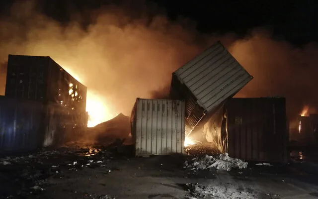 Keadaan di Pelabuhan Latakia-TimesofIsrael