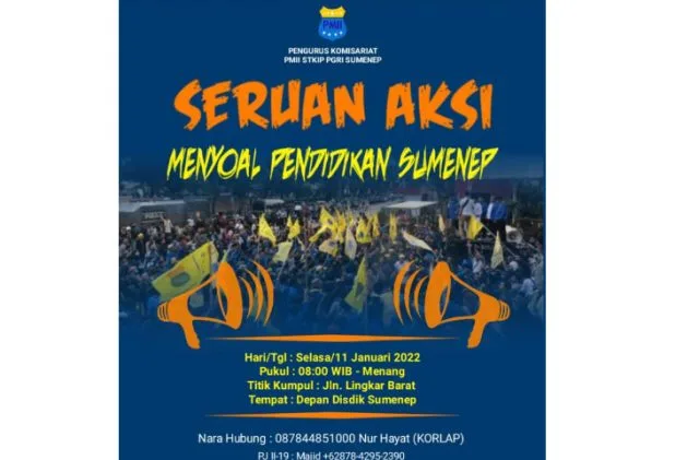 Mahasiswa Sumenep Demo Kantor Disdik
