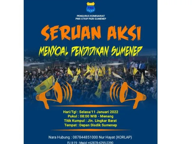 Mahasiswa Sumenep Demo Kantor Disdik