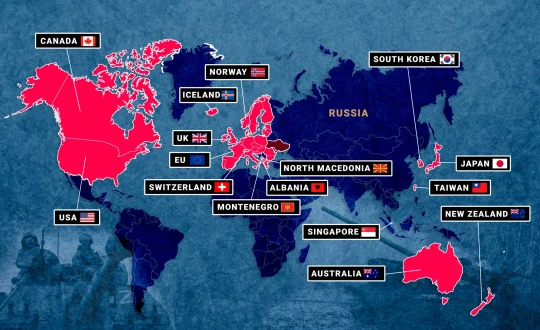 Daftar Negara yang Tidak Ramah kepada Rusia-TASS