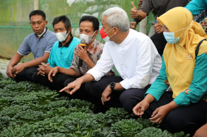 
					Kelompok Petani Merbabu di Desa Batur menarik perhatian Gubernur Jawa Tengah, Ganjar Pranowo. Kemampuan mereka mengembangkan pertanian organik menjadi pemikat Ganjar untuk berkunjung.