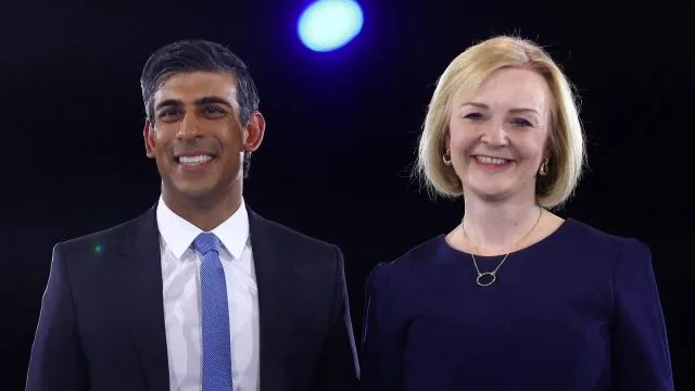Rishi Sunak dan Liz Truss-BBC