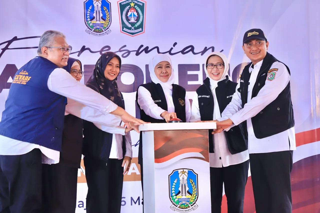 Resmikan DAM Boreng, Gubernur Khofifah: Upaya Pulihkan Produktivitas Pertanian, Wujudkan Ketahanan Pangan