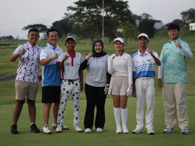 Enam golfer andalan Kabupaten Malang yang akan turun dalam Pekan Olahraga Provinsi (Porprov) IX Jatim 2025. (Foto: Istimewa)
