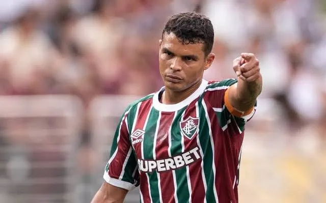 Ekspresi bek tengah Fluminense FC Thiago Silva setelah menyingkirkan Al Hilal Saudi FC. (Foto: Goal)
