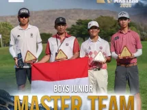 Tim INDONESIA-1 yang memenangi gelar second runner up kategori Boys Junior Master Team. (Foto: IJG)