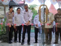 Prosesi peresmian Samsat Payment di Kecamatan Sedati, Rabu sore (25/2). (Foto: Samsat Sidoarjo)