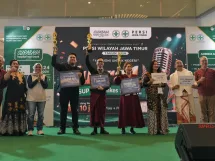 Pemenang lomba vocal group dalam rangka meramaikan Surabaya Hospital Expo di Grand City, Surabaya, 17-24 Mei kemarin. (Foto: Istimewa)