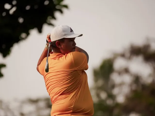 Brillian Elang Senna Mahardika saat mengikuti turnamen Elite Junior Amateur Golf Championship Series #2 di Semarang Royale Golf, Semarang, 22—24 Mei lalu. (Foto: Istimewa)