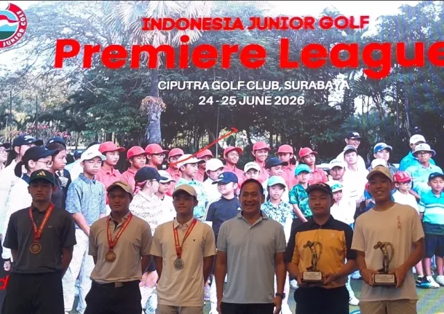 Pegolf pemenang kategori A Boys dan A+ Boys dalam Tour de Java 2026 IJG Premier League 5 di Ciputra Golf Surabaya, 24-25 Juni 2026. (Foto: Istimewa)