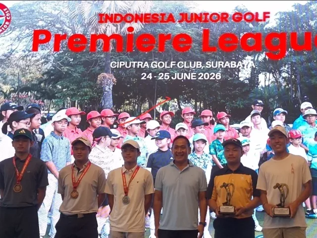Pegolf pemenang kategori A Boys dan A+ Boys dalam Tour de Java 2026 IJG Premier League 5 di Ciputra Golf Surabaya, 24-25 Juni 2026. (Foto: Istimewa)