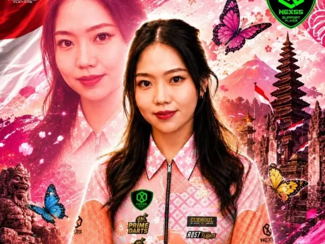 Michelle, satu-satunya atlet darts wanita di tim Indonesia. (Foto: Istimewa)